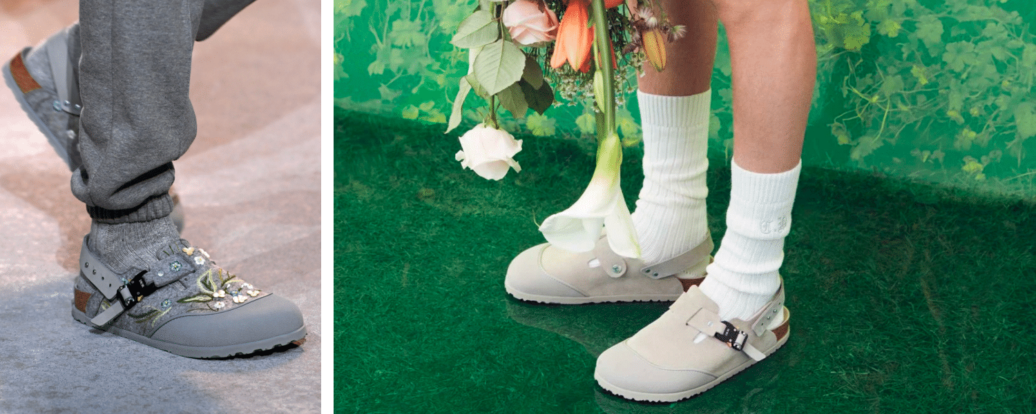 Dior remixes the Birkenstock garden clog with blooming, floral accents