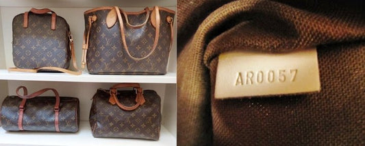 Louis Vuitton bags in closet l Louis Vuitton date codes in bag