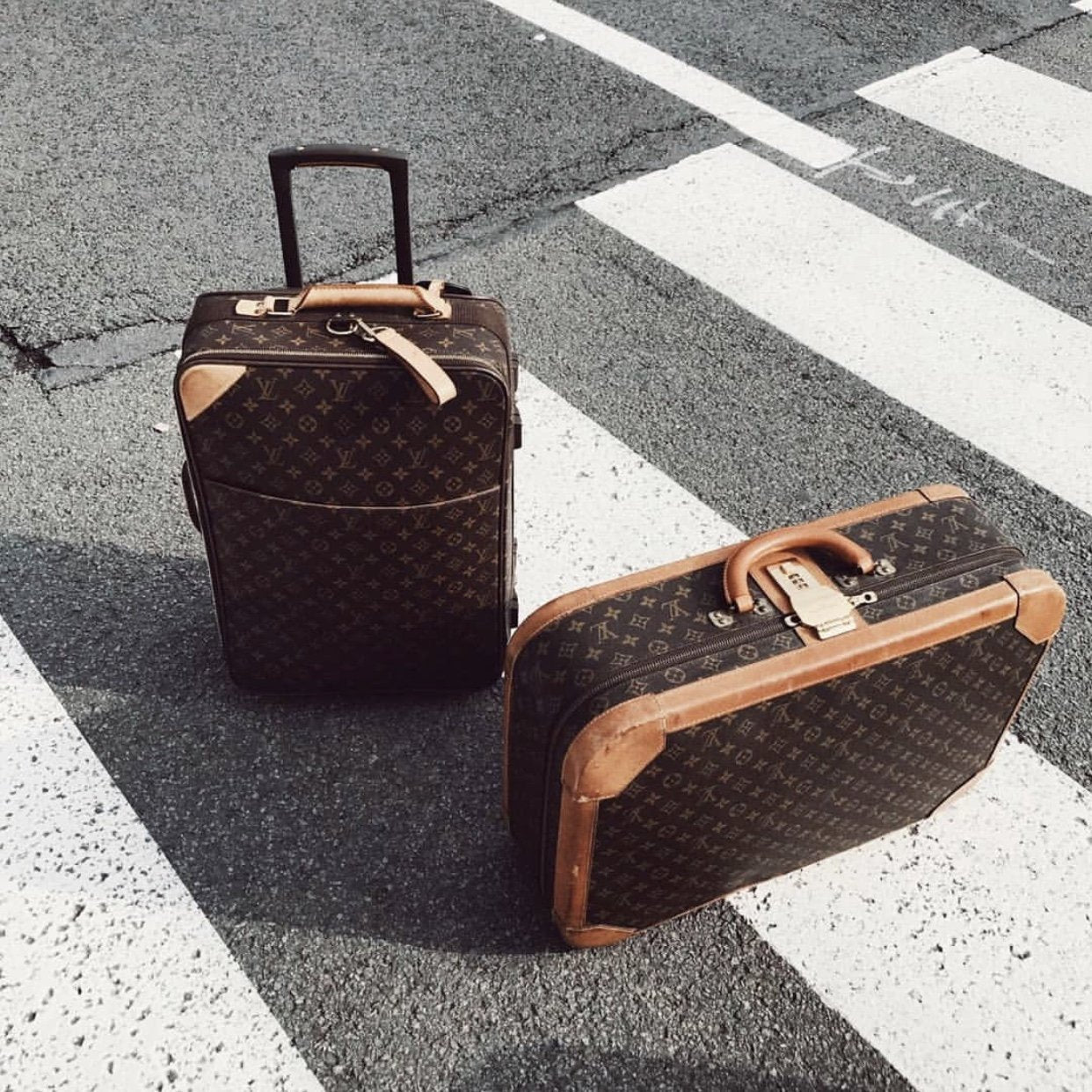 Rare LOUIS VUITTON Cruiser 40 Weekender Bag Travel Tote Luggage Suitcase
