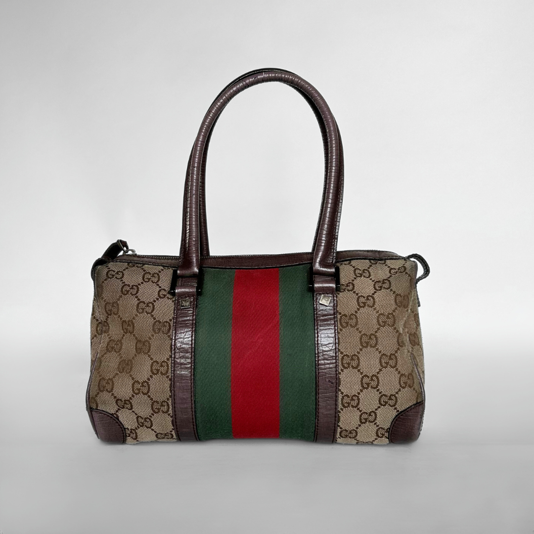 Gucci Borsa da bowling in tela monogramma