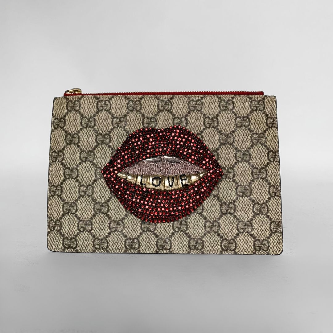 Gucci lips clutch sale