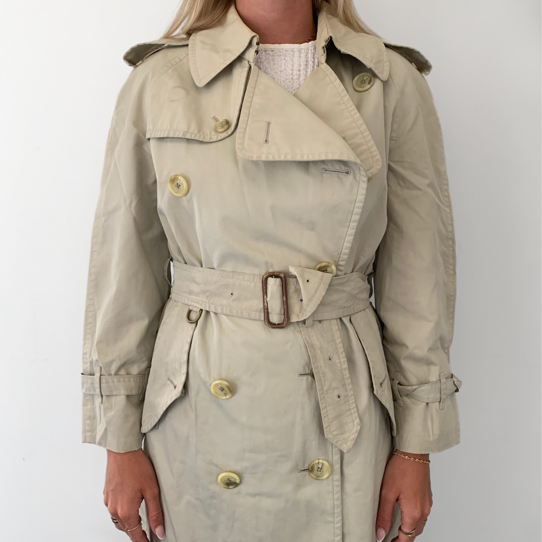 Burberry polyester trench coat shop
