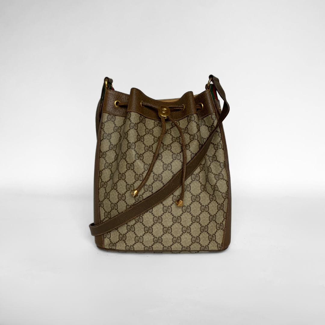 Gucci Bucket Bag Monogram Canvas l toile de Saint Honor