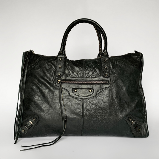 Balenciaga Balenciaga Weekender Bag Leather - Handbag - Etoile Luxury Vintage
