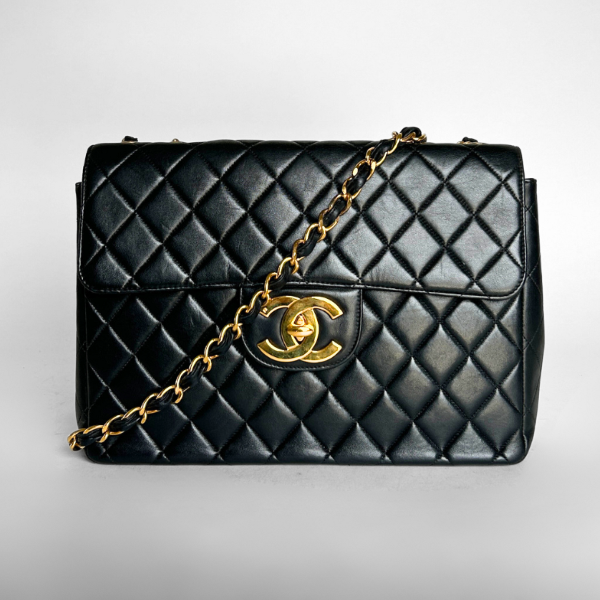 Chanel Chanel Flap Bag Maxi Lambskin Leather - shoulderbag - Etoile Luxury Vintage