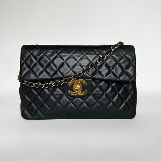 Chanel Chanel Classic Flap Bag Maxi Lambskin Leather - Shoulder bags - Etoile Luxury Vintage