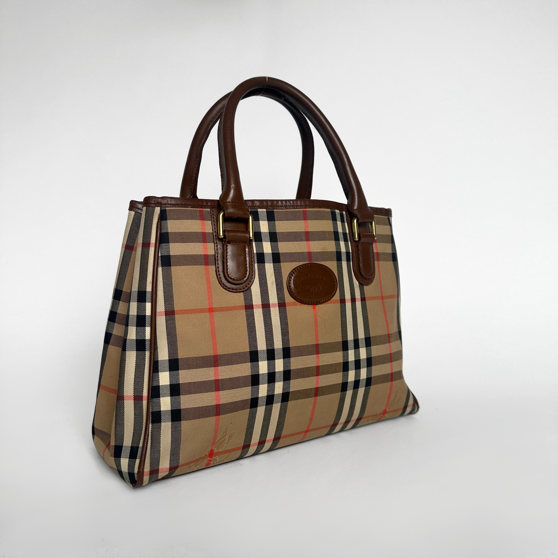 Burberry Burberry Tote Bag Monogram Canvas - Shoulder bag - Etoile Luxury Vintage
