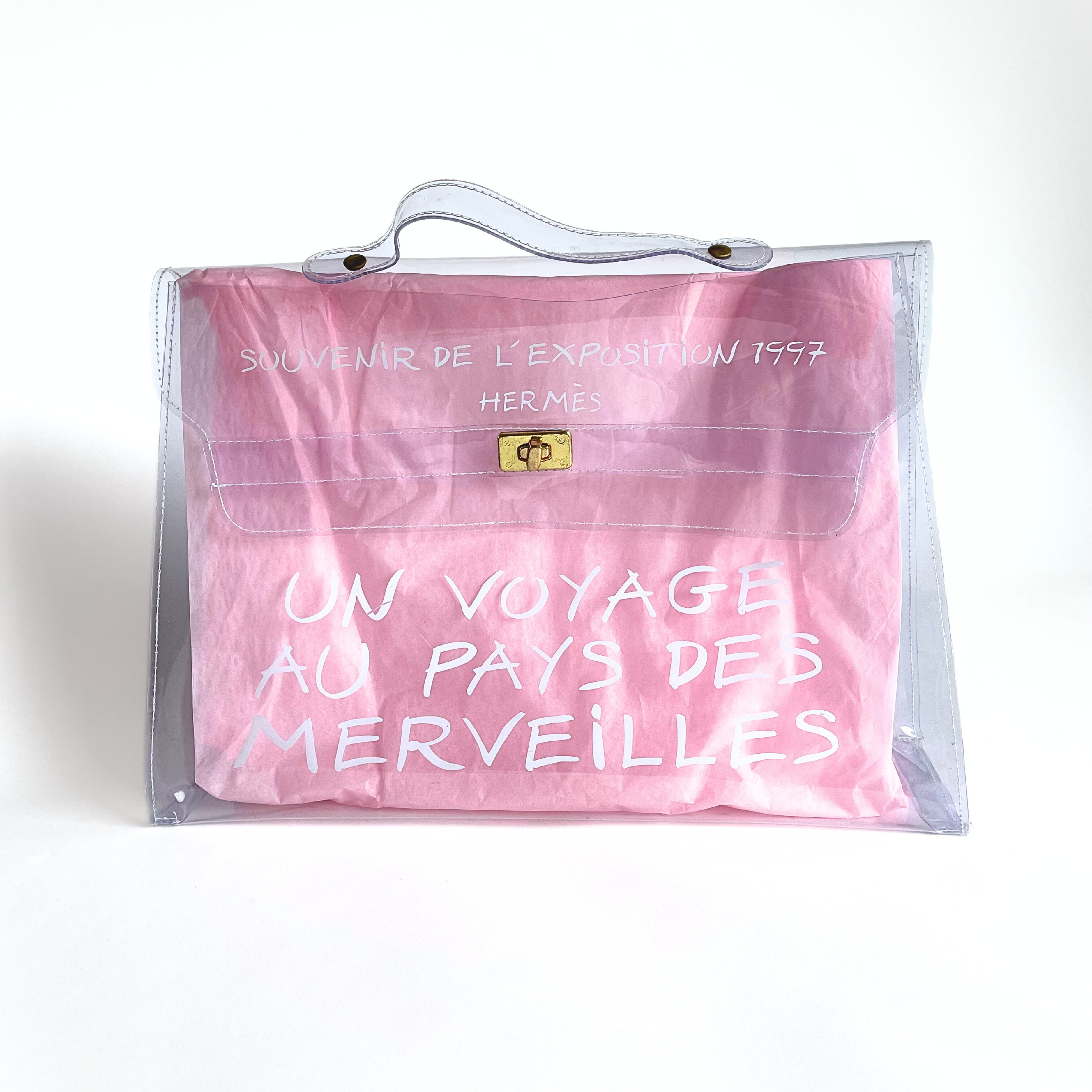 Hermes transparent best sale bag price