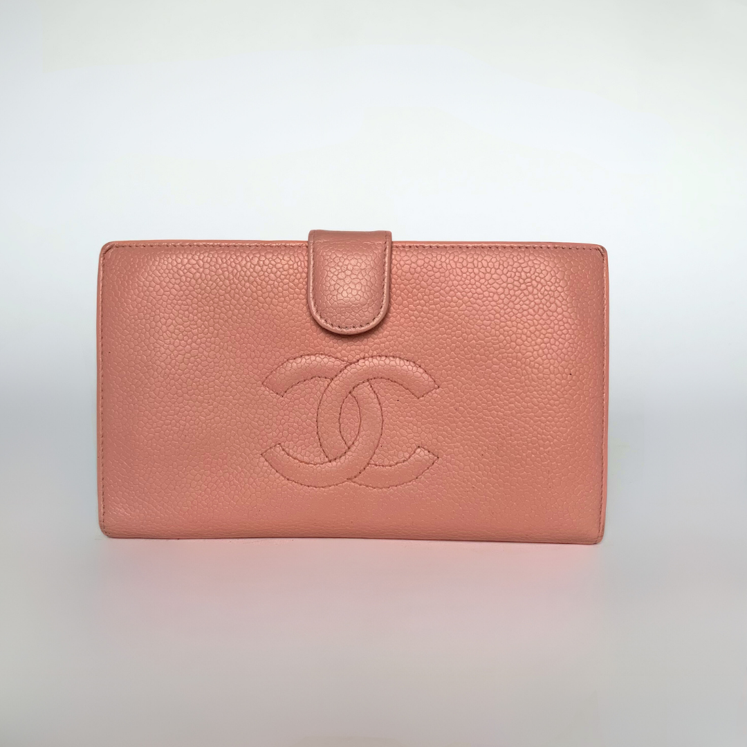 Chanel CC Geldborse Large Caviar Leder