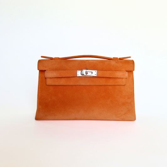 Herm&egrave;s Herm&egrave;s Kelly Mini Suede - Handbags - Etoile Luxury Vintage