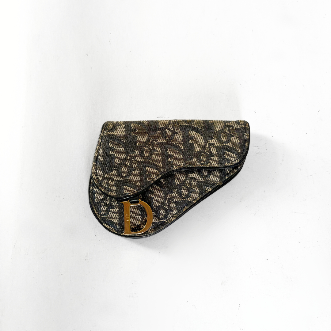 Dior Saddle Wallet Oblique Canvas | Étoile Luxury Vintage – l