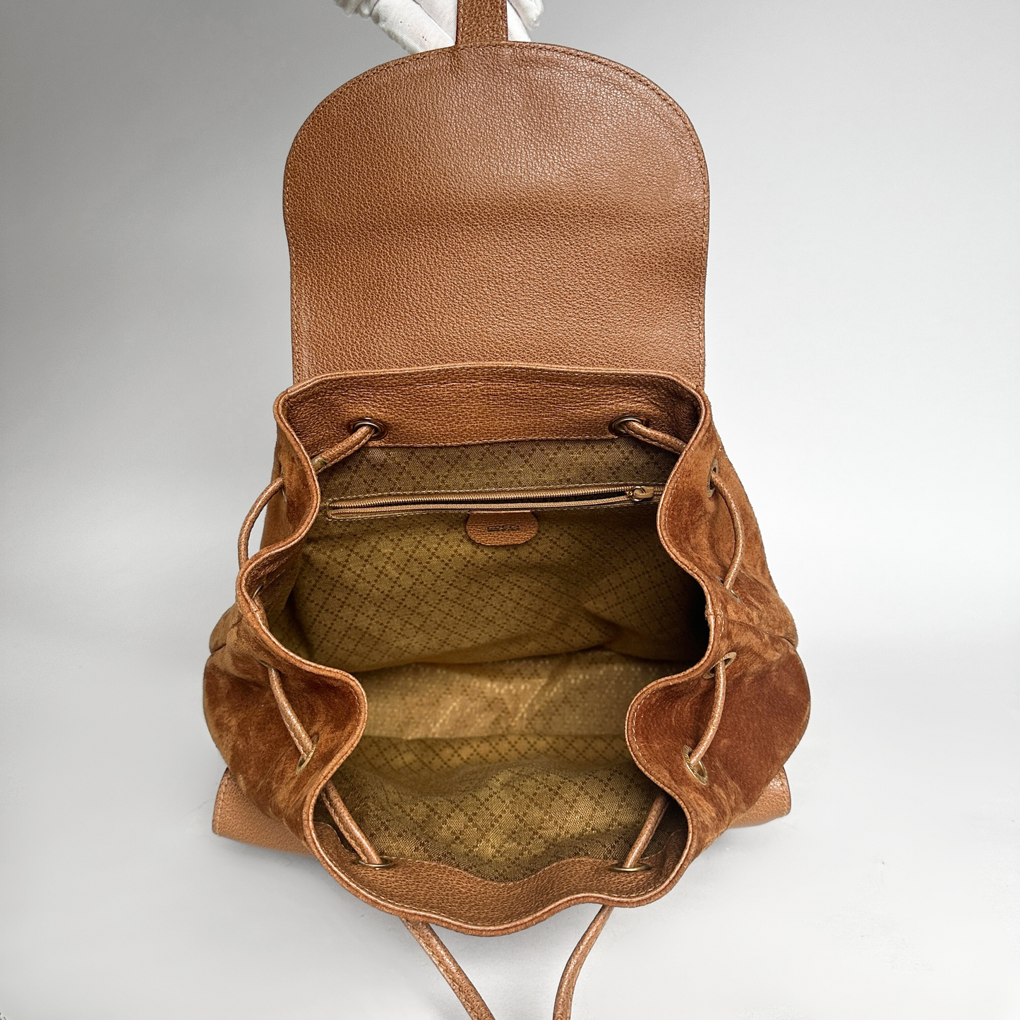 Gucci Gucci Bamboo Su&egrave;de Backpack - Backpacks - Etoile Luxury Vintage