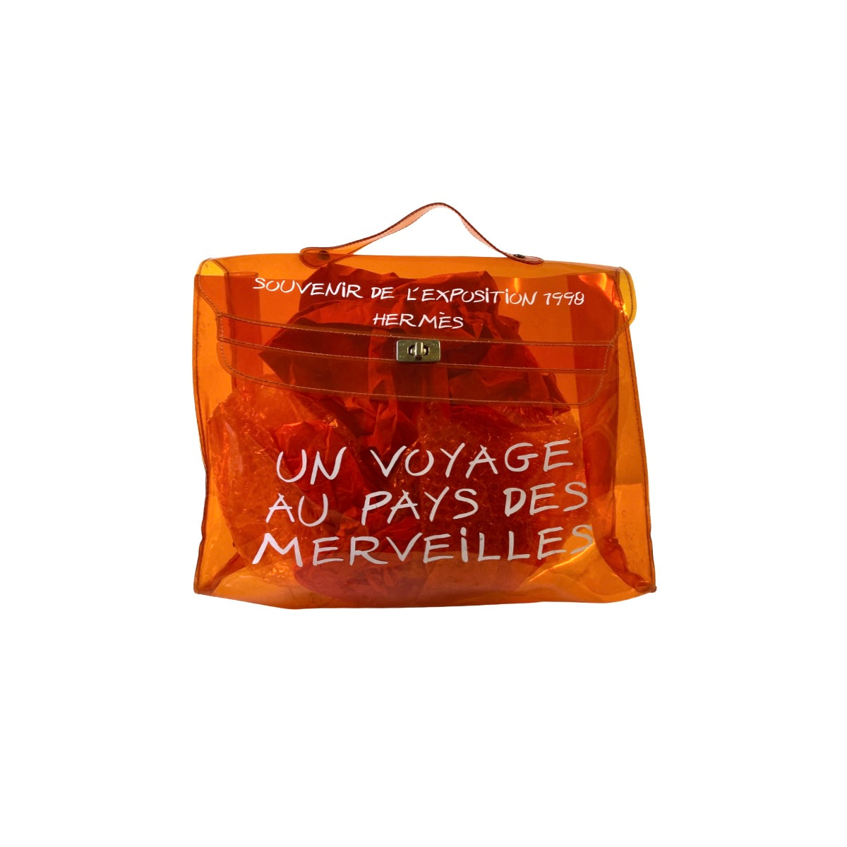 hermes orange shopping bag