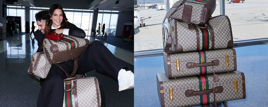 Kendall Jenner en Bad Bunny zijn nieuw Gucci Valigeria-campagne