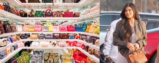 Kylie Jennerin Hermès unelma kaappi; Kurkistus hänen kokoelmaansa