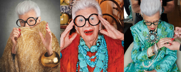 La diseñadora Iris Apfel falleció a la edad de 102 años