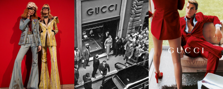 Gucci Geschichte Laufsteg Tom Ford Kollektion Ladeneröffnung