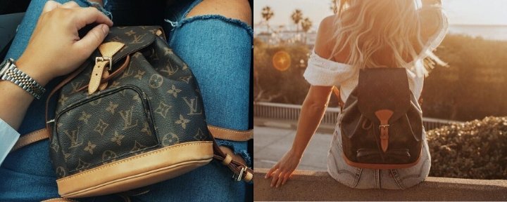 Billeder af Louis Vuitton Montsouris PM vs MM