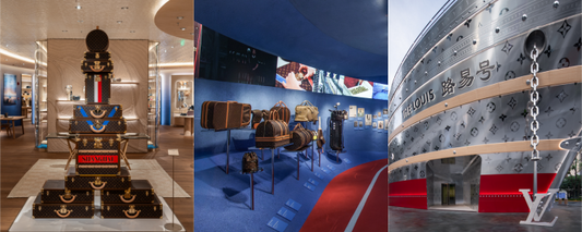 A Loja em Forma de Barco Louis Xangai Louis Vuitton Pop-up exclusivo