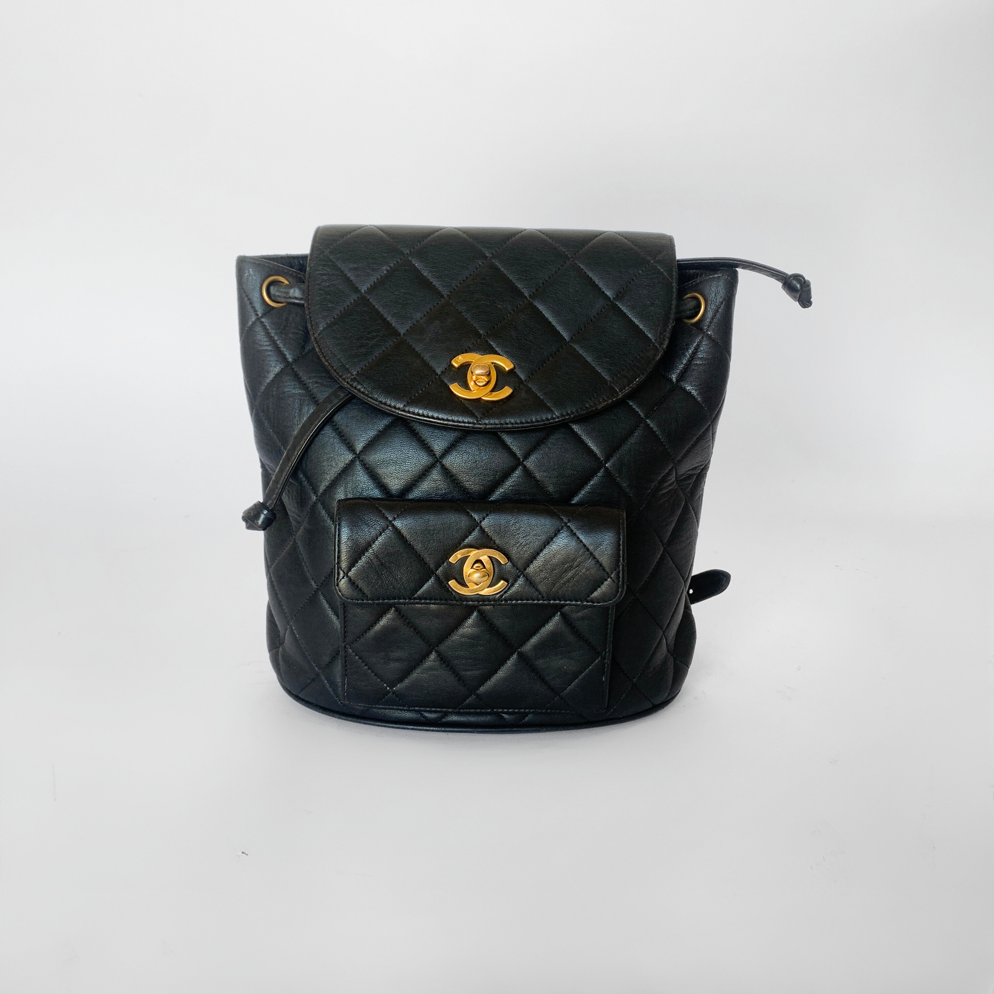 chanel vintage leather backpack black Chanel Duma Backpack Lambskin Leather – l'Étoile de Saint Honoré
