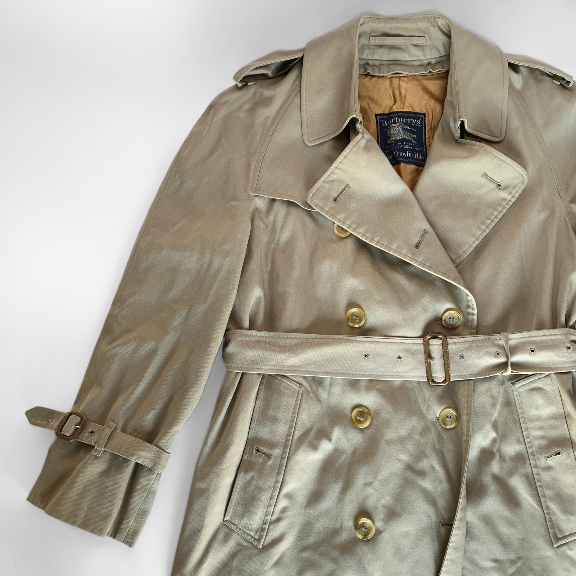 Burberry Burberry Trench Coat Cotton - Coats - Etoile Luxury Vintage