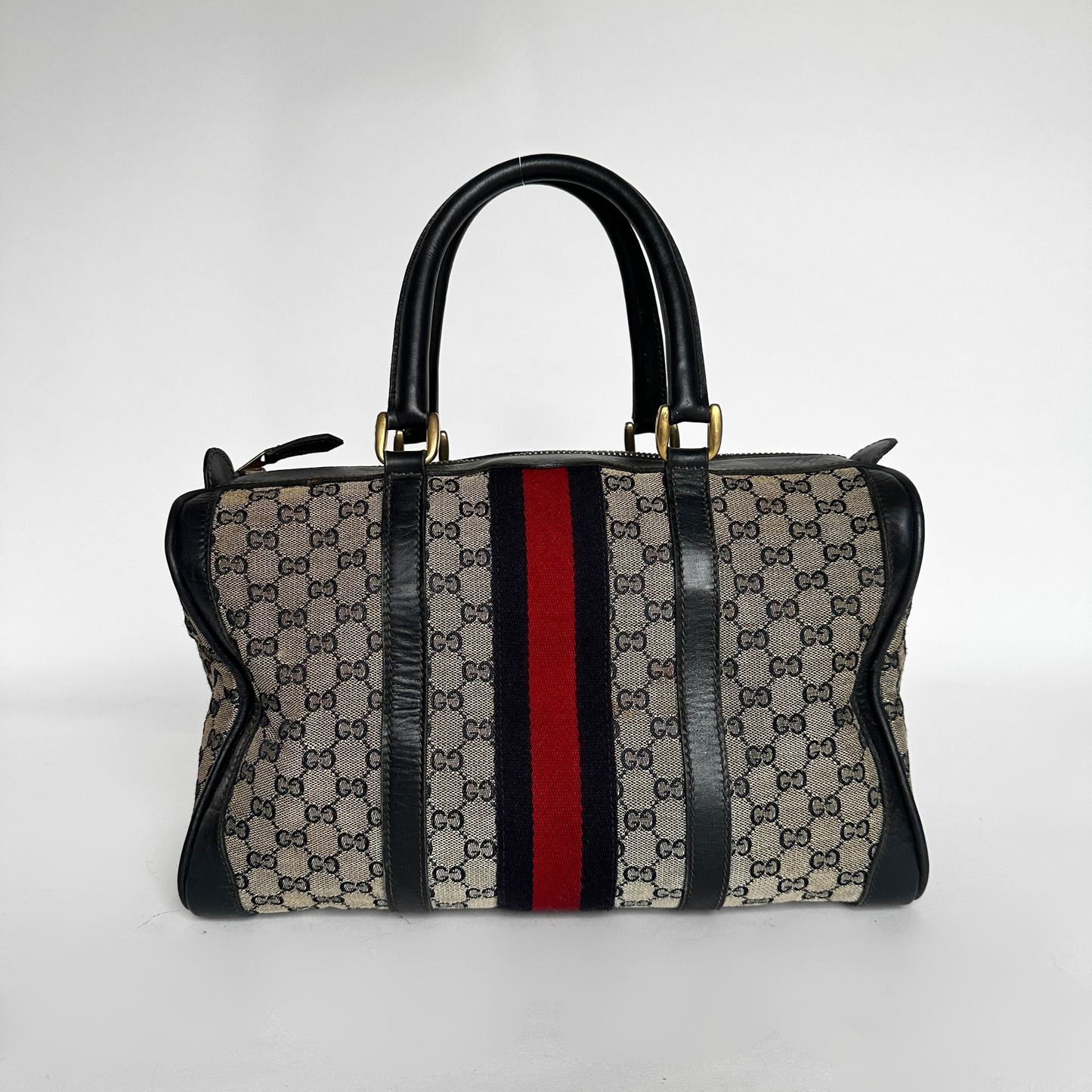 Gucci Gucci Boston Taske Monogram Canvas - Håndtasker - Etoile Luxury Vintage