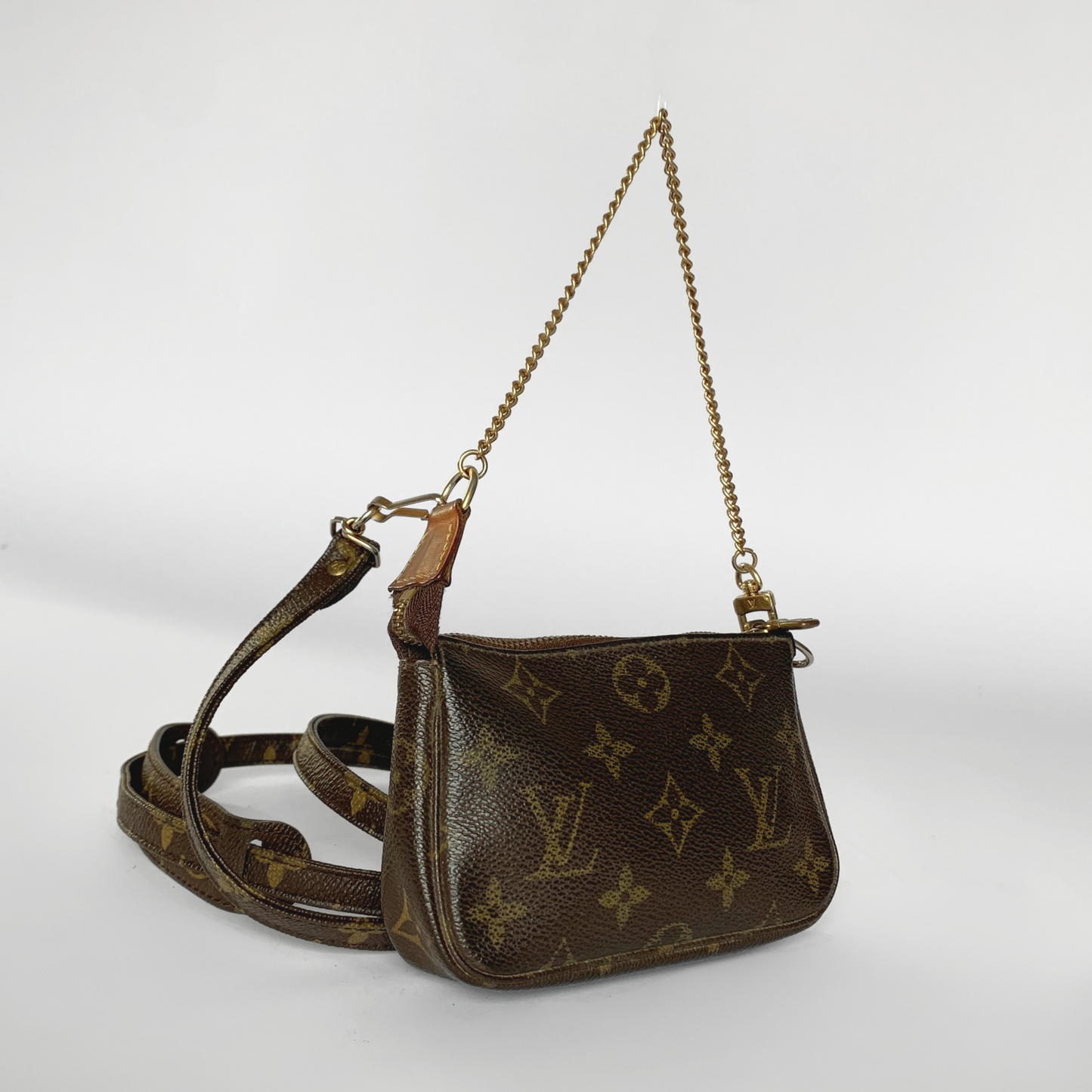 Louis Vuitton Louis Vuitton Mini Pochette Strap Monogram Canvas - Shoulder bags - Etoile Luxury Vintage