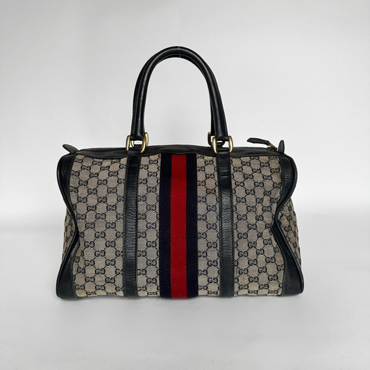 Gucci Gucci Boston Bag Monogram Canvas - Handbags - Etoile Luxury Vintage