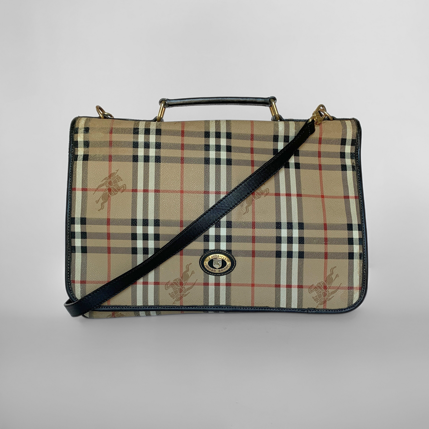 Burberry Tote-taske med monogram-lærred