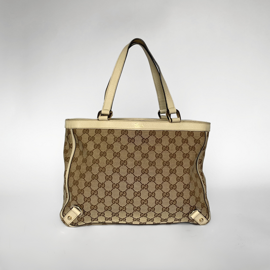 Gucci Gucci Abbey Tote Bag Monogram Canvas - Handbags - Etoile Luxury Vintage