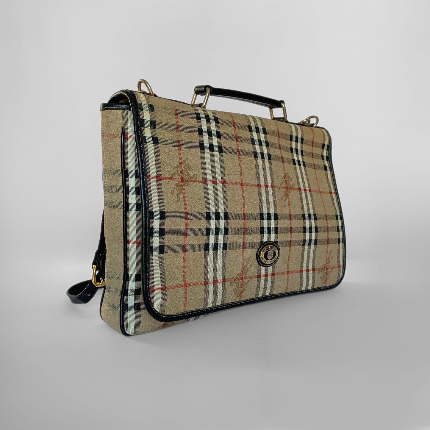 Burberry Tote-taske med monogram-lærred