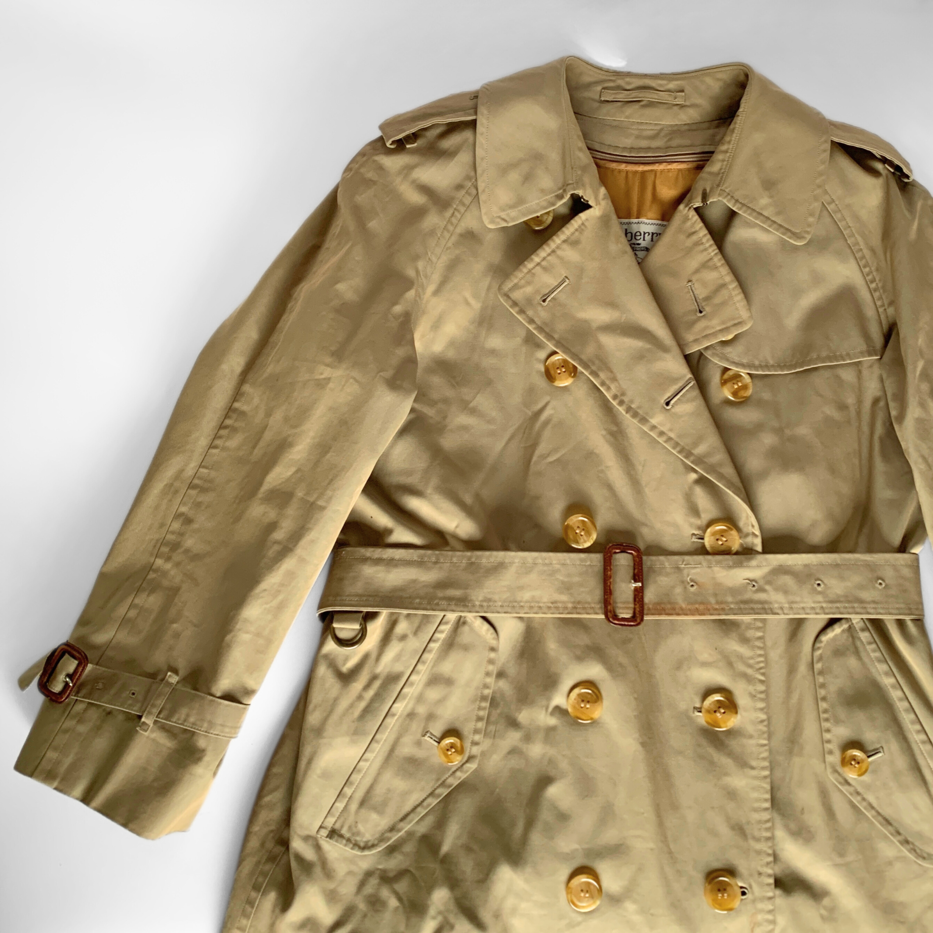 Burberry Burberry Trench Coat Cotton - Coats - Etoile Luxury Vintage