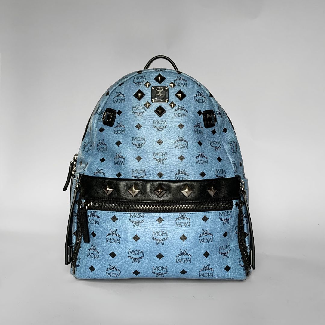 MCM MCM Stark Studded Backpack Coated Canvas - Backpacks - Etoile Luxury Vintage