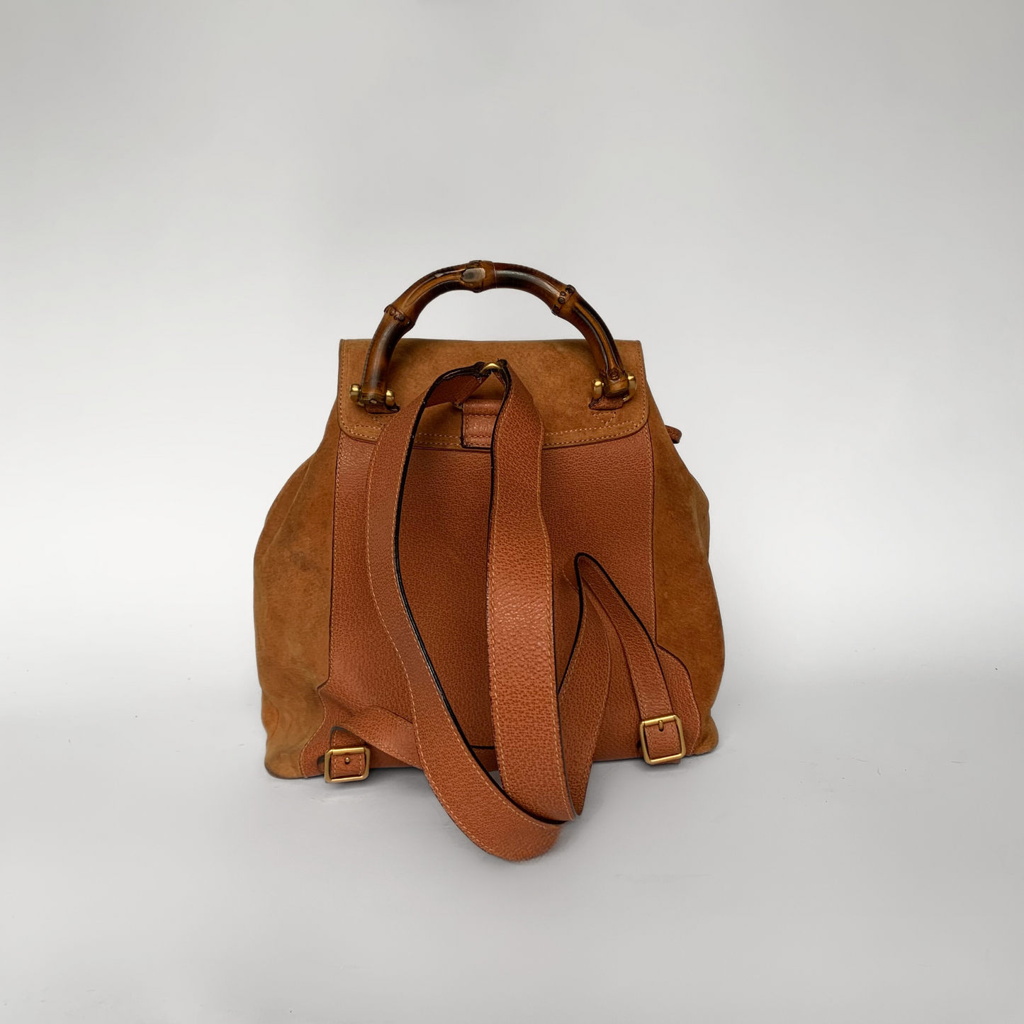 Gucci Gucci Bamboo Backpack Suède - Backpacks - Etoile Luxury Vintage