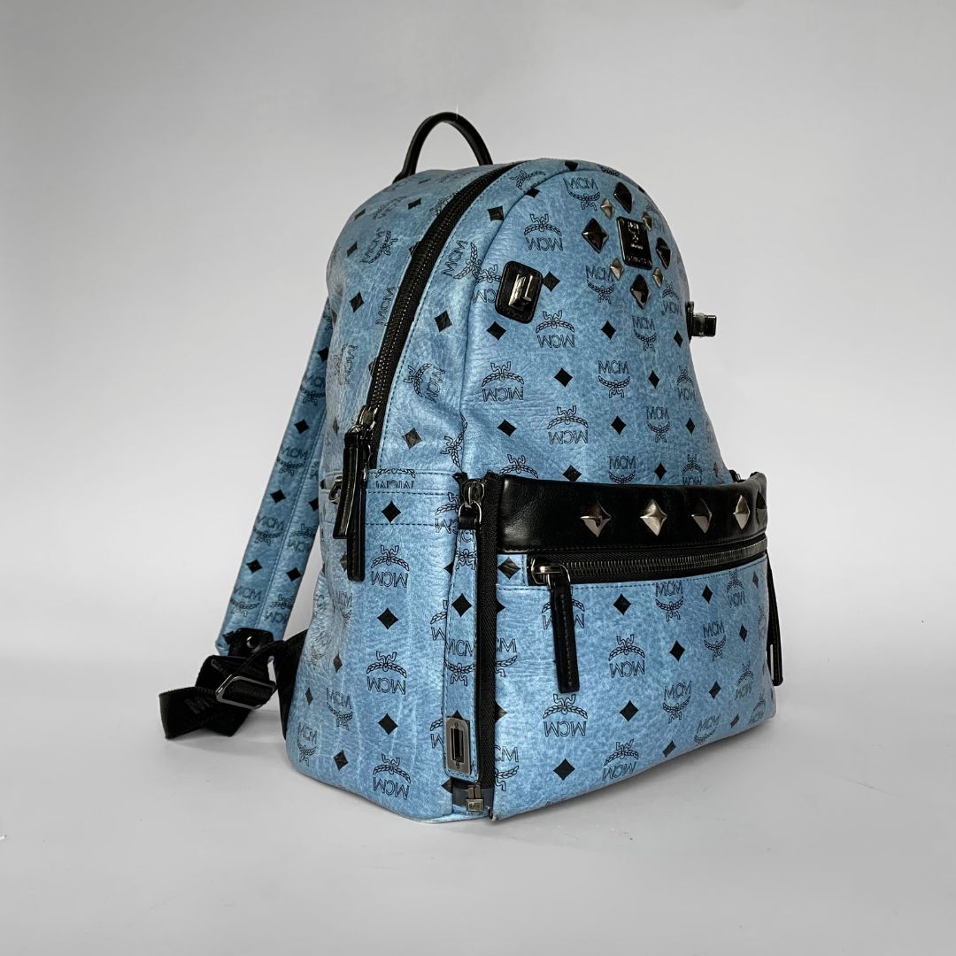 MCM MCM Stark Studded Backpack Coated Canvas - Backpacks - Etoile Luxury Vintage