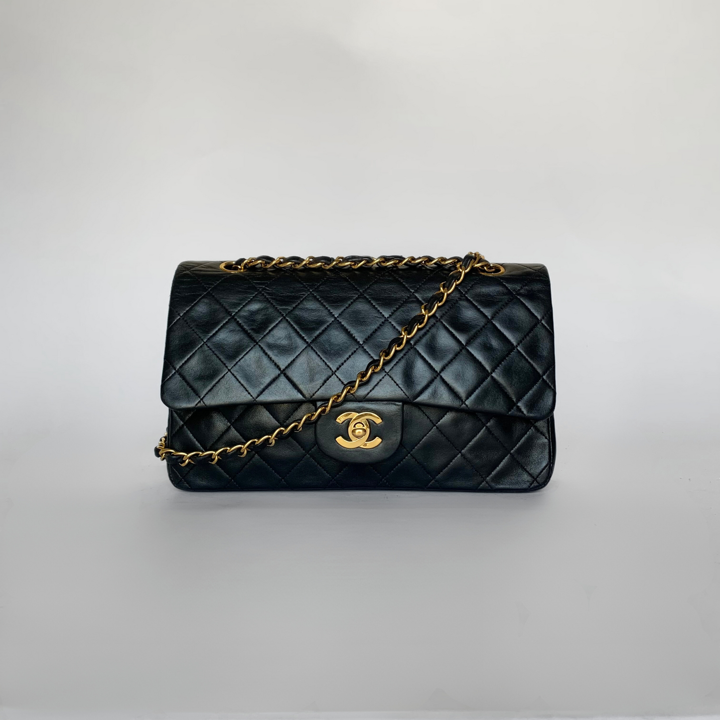 Chanel Chanel Klassiek dubbel Flap Bag Medium Lamsleer - Schoudertas - Etoile Luxury Vintage