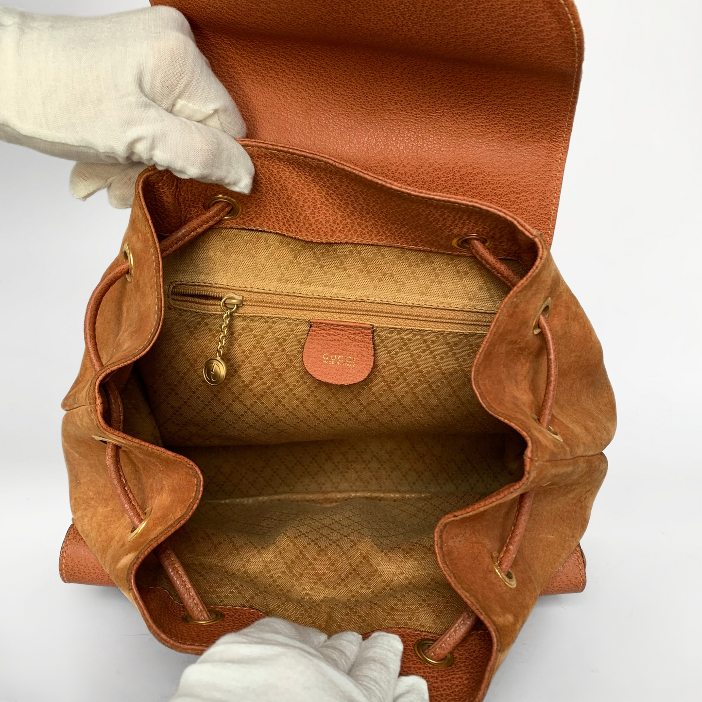 Gucci Gucci Bamboo Backpack Suède - Ryggsäckar - Etoile Luxury Vintage