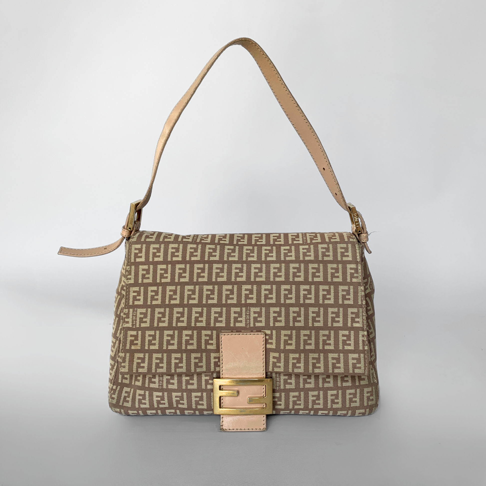 fendi tobacco zucca canvas mini pochette bag Vintage | Mini Authentic Fendi Brown Tobacco Zucca