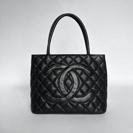 Chanel Chanel Medaillon Kaviaarleer - Handtas - Etoile Luxury Vintage