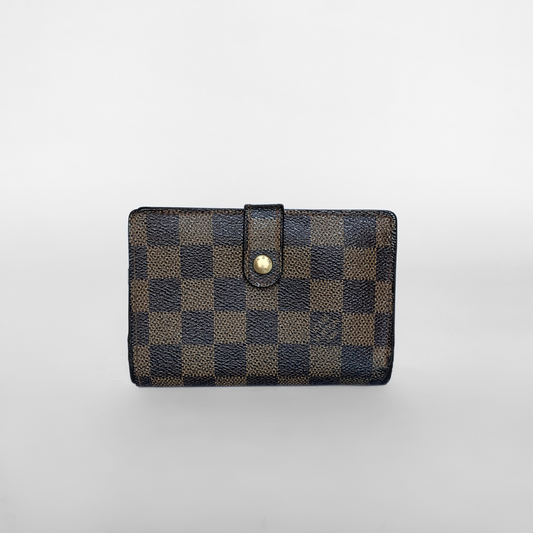 Louis Vuitton Clip Wallet Damier Ebene Canvas