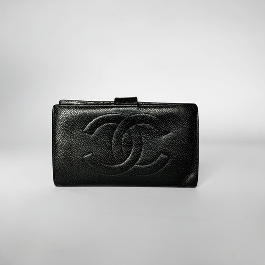 Louis Vuitton Chanel CC Wallet Large Caviar Leather - Wallets - Etoile Luxury Vintage