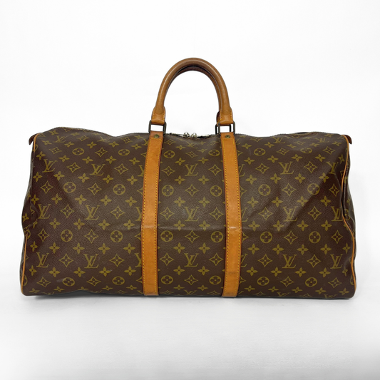 Louis Vuitton Keepall 55 Monogram lærred