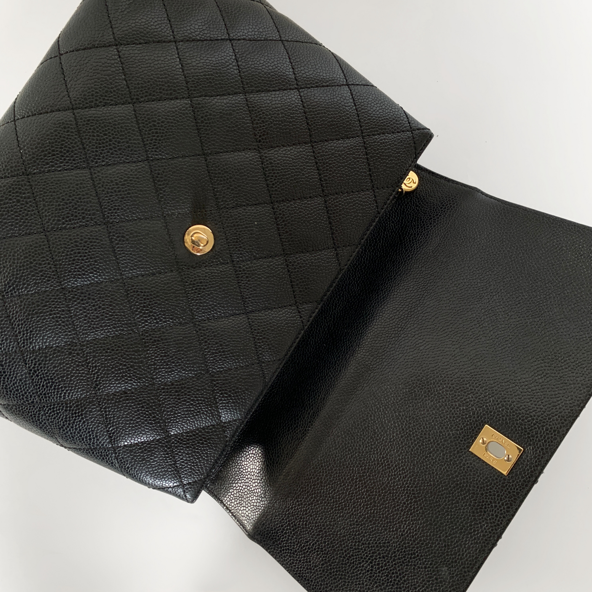 Chanel Chanel Coco Top Handle Bag Caviar Leather - Handbags - Etoile Luxury Vintage