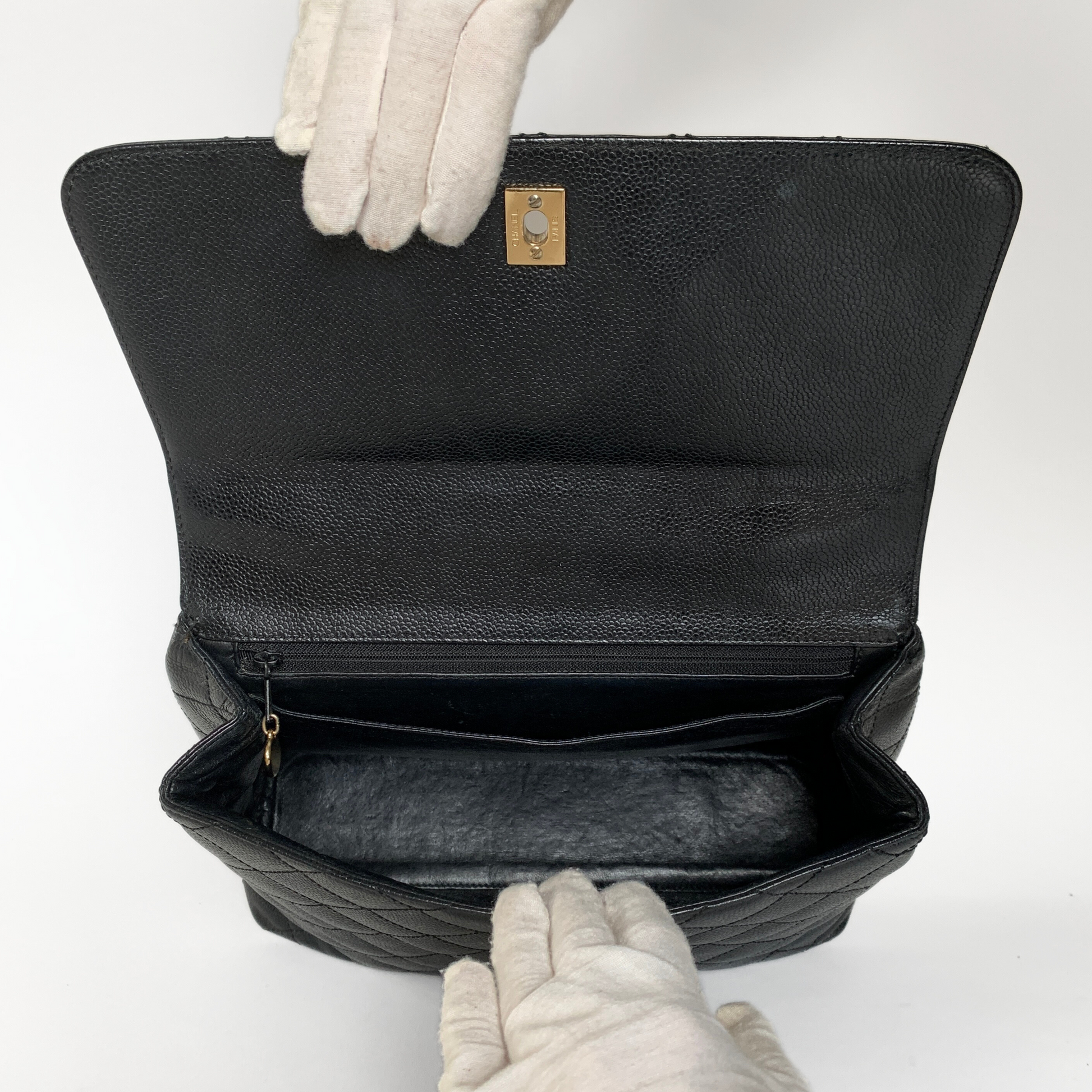 Chanel Coco Top Handle Bag Caviar Leather – l'Étoile de Saint Honoré