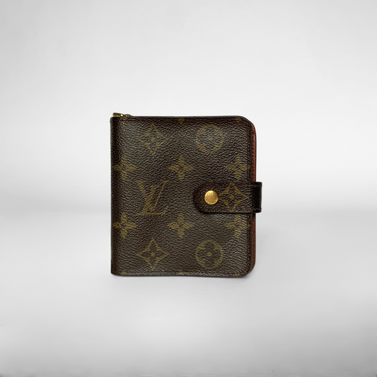 Louis Vuitton Tela do monograma da carteira com zíper