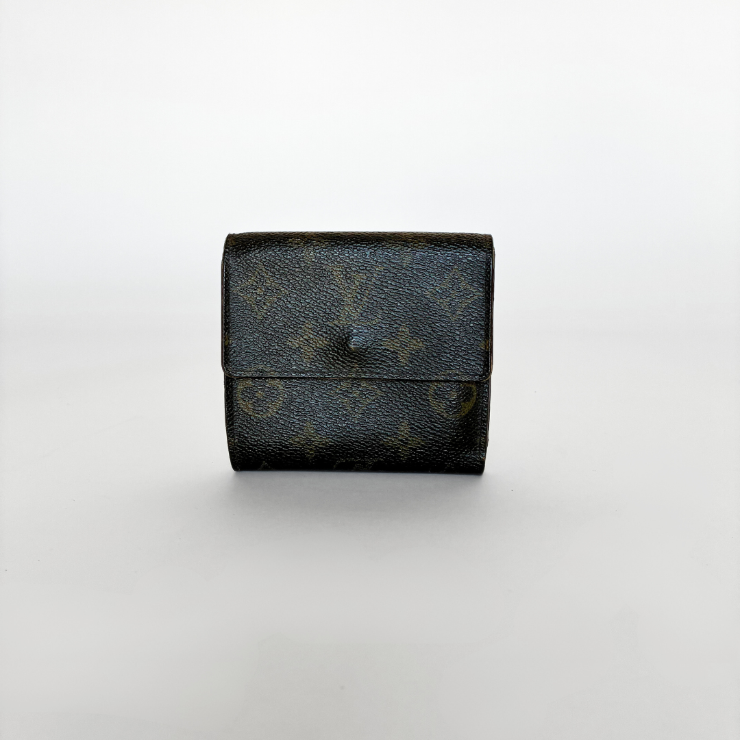 Louis Vuitton Druk Brieftasche Monogramm Leinwand