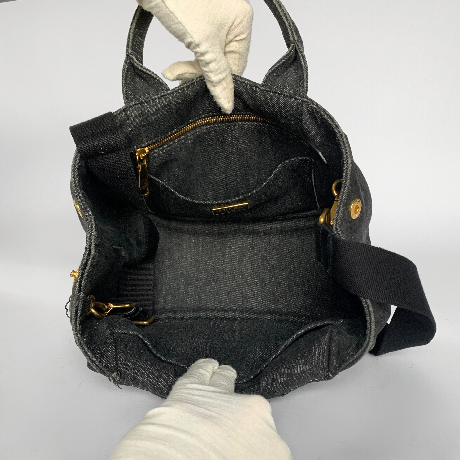 Prada Prada Tote Bag Denim - Handbags - Etoile Luxury Vintage