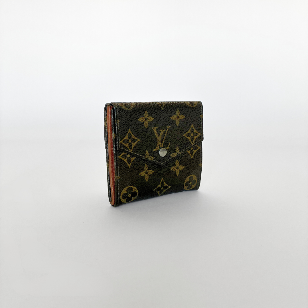 Louis Vuitton Druk Brieftasche Monogramm Leinwand