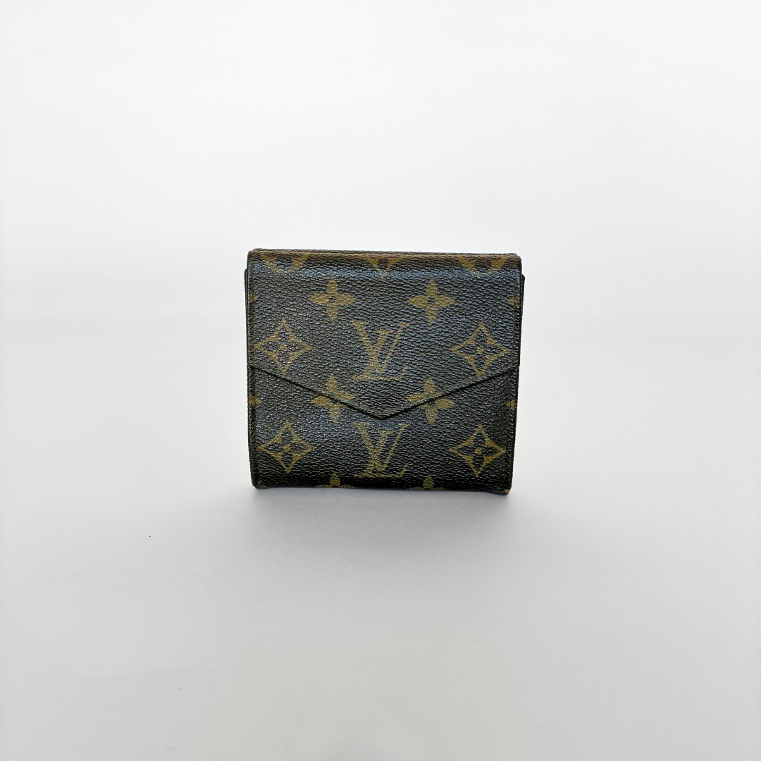 Louis Vuitton Druk Brieftasche Monogramm Leinwand