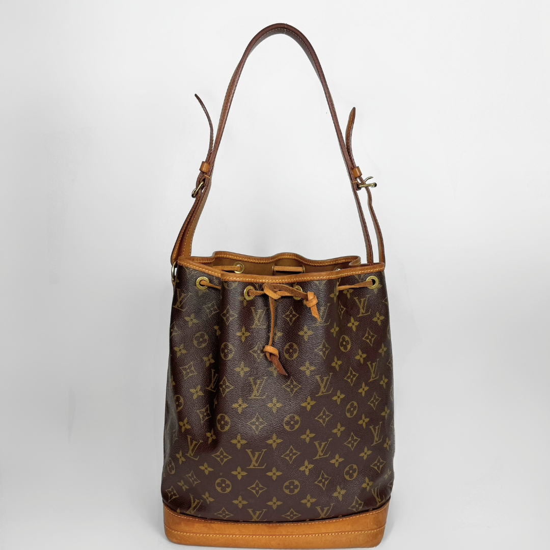 Louis Vuitton Petit Noe Monogram Canvas on a white background